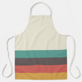  lichte kleurenstrepen schort (Voorkant)