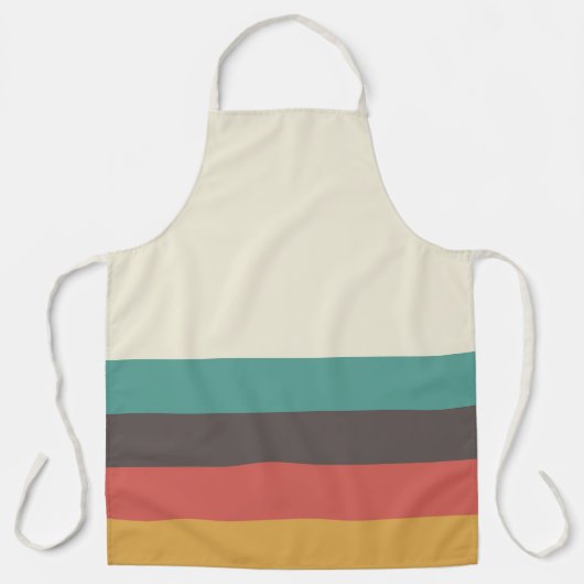  lichte kleurenstrepen schort (Voorkant)