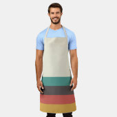  lichte kleurenstrepen schort (Gedragen)