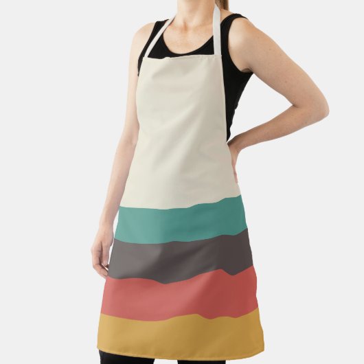  lichte kleurenstrepen schort (Insitu)