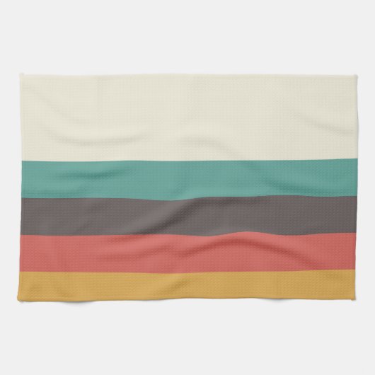lichte kleurenstrepen theedoek (Horizontaal)