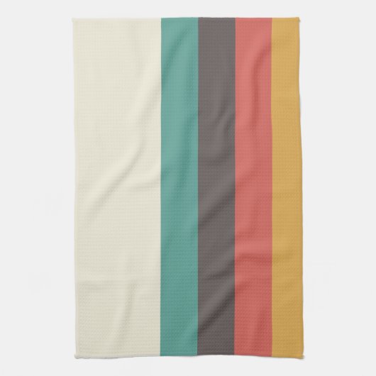 lichte kleurenstrepen theedoek (Verticaal)