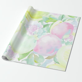 Lichte kleurrijke perzik cadeaupapier