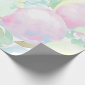 Lichte kleurrijke perzik cadeaupapier (Hoek)