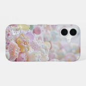 Lichte kleurrijke vormen iPhone 16 hoesje (Achterkant horizontaal)