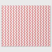 Lichte Koraal Chevron Cadeaupapier (Vlak)