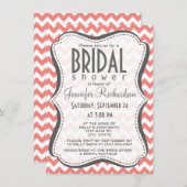 Lichte koraal Chevron strepen Kaart (Voorkant / Achterkant)