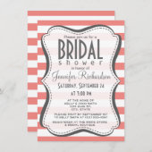 Lichte koraal horizontale strepen kaart (Voorkant / Achterkant)