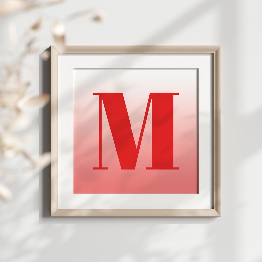 Lichte koraalgradiënt poster