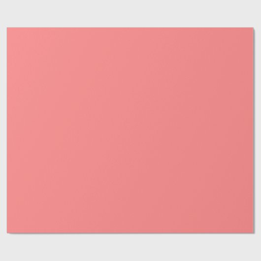 Lichte koraalvaste kleur cadeaupapier (Vlak)