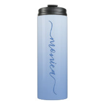 Lichte Korenbloem Blauw Gradiënt Elegante Handteke