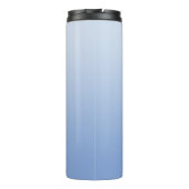 Lichte korenbloem blauwe verloop elegante handteke thermosbeker (Achterkant)