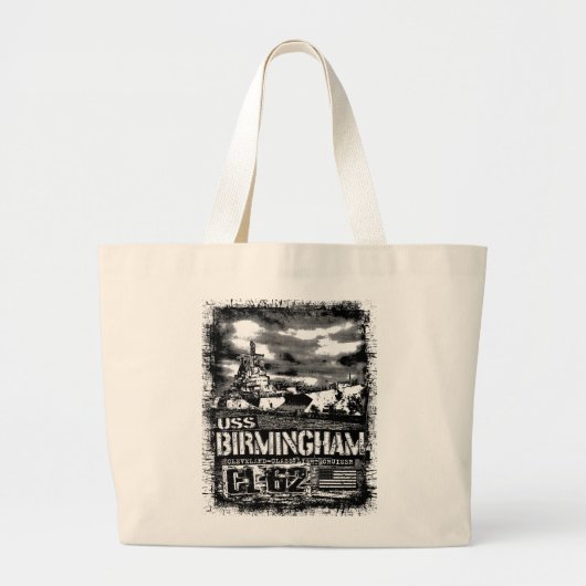Lichte kruiser Birmingham Grote Tote Bag (Voorkant)