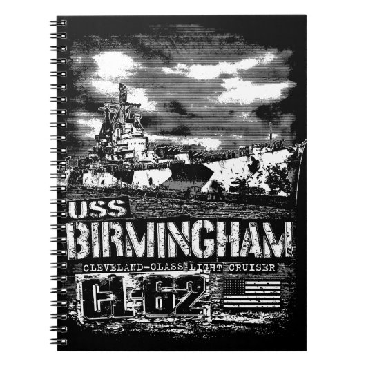 Lichte kruiser Birmingham Notitieboek (Voorkant)