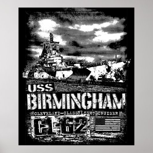Lichte kruiser Birmingham Poster (Voorkant)