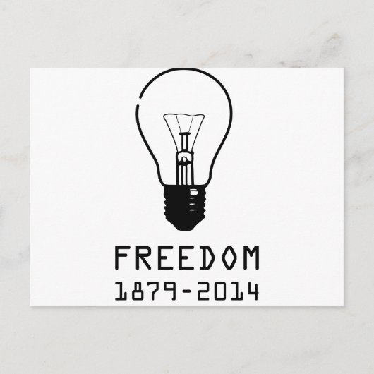 Lichte lamp (BLACK LOGO) Briefkaart (Voorkant)