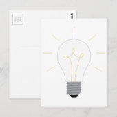 Lichte lamp briefkaart (Voorkant / Achterkant)