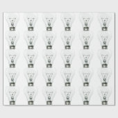 Lichte lamp cadeaupapier (Vlak)