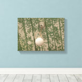 Lichte lamp en groene pellerverf canvas afdruk (Insitu (Houten vloer))