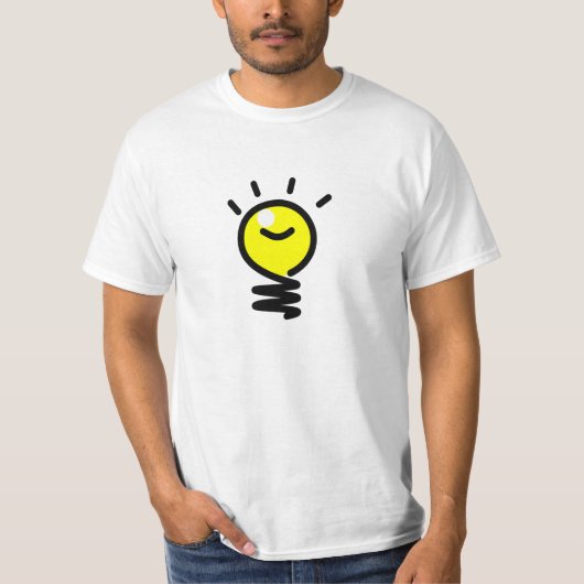 Lichte lamp Idee T-shirt (Voorkant)