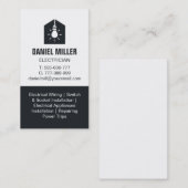 Lichte lamp in het pictogram van het Huis Verticaa Visitekaartje (Voorkant / Achterkant)