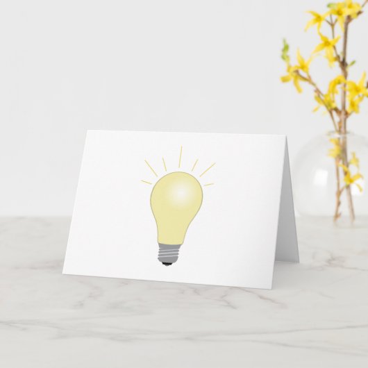 Lichte lamp kaart (Gele Bloem)