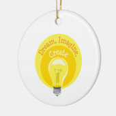 Lichte lamp keramisch ornament (Links)