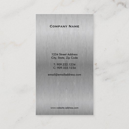 Lichte lamp Logo Visitekaartje (Achterkant)