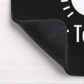 Lichte lamp met logo voor elektriciteitsbout muismat (Hoek)