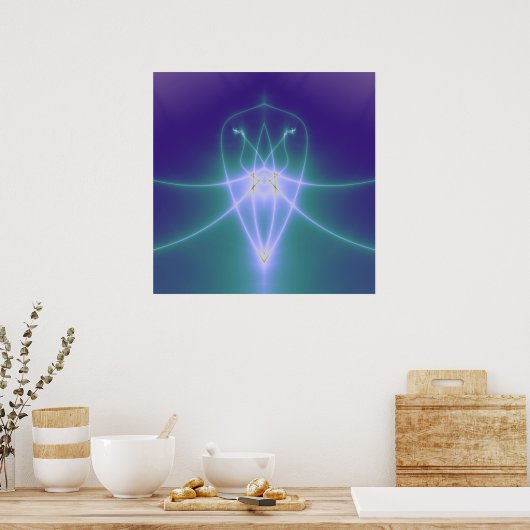 Lichte lamp poster (Keuken)