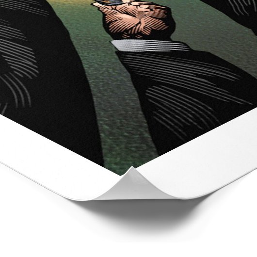 Lichte lamp Poster (Hoek)