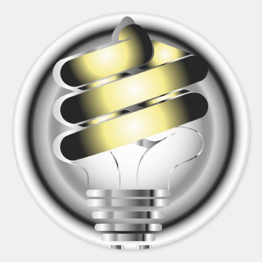 Lichte lamp ronde sticker (Voorkant)