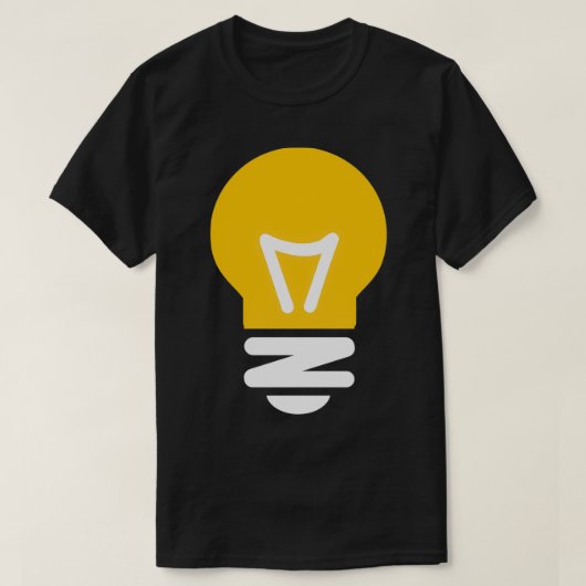 Lichte lamp t-shirt (Design voorkant)