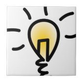 Lichte lamp tegeltje (Voorkant)