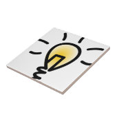 Lichte lamp tegeltje (Zijkant)