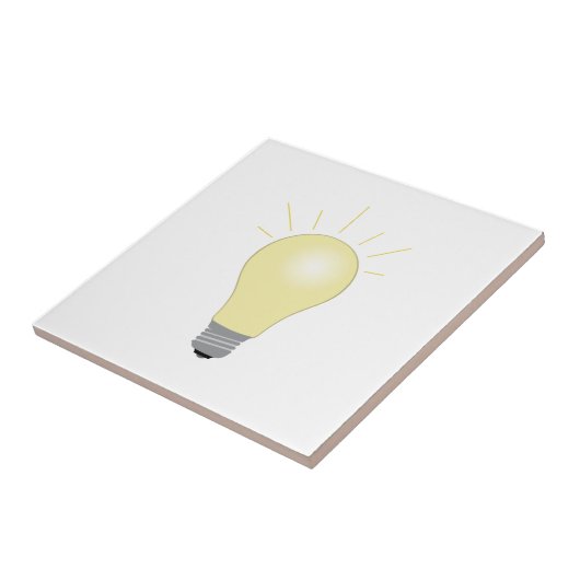 Lichte lamp tegeltje (Zijkant)