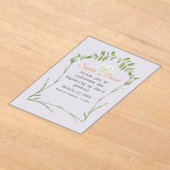 Lichte lavendel acryl bruiloft uitnodiging (Laagn)