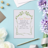 Lichte lavendel acryl bruiloft uitnodiging (Insitu (Huwelijk))