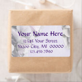 Lichte Lavendel Hydrangea Grote Adresetiketten Etiket (Insitu)