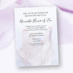 Lichte Lavendel Kristallen Meditatie / Yoga Worksh Kaart