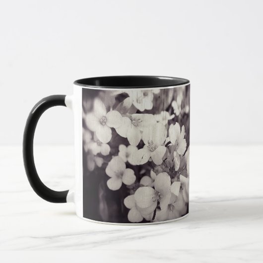 Lichte lavendelbloesems mok (Links)