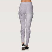 Lichte lavender Art Leggings (Achterkant)