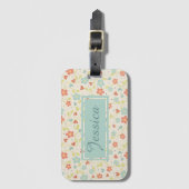  lichte lente  Floral Bagagelabel (Voorkant (verticaal))