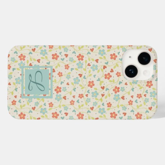  lichte lente  Floral Case-Mate iPhone Case (Achterkant (horizontaal))