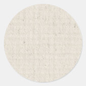 Lichte Linen achtergrond Ronde Sticker (Voorkant)