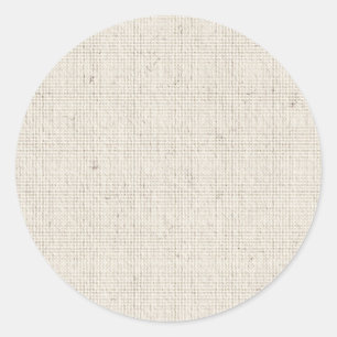 Lichte Linen achtergrond Ronde Sticker