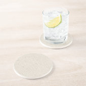 Lichte Linen achtergrond Zandsteen Onderzetter (Zijkant)