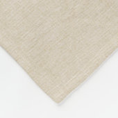 Lichte linen look Lilies Fleece Blanket Deken (Hoek)