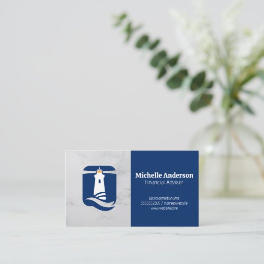 Lichte Logo | Ondernemingen Visitekaartje (Staand voorkant)