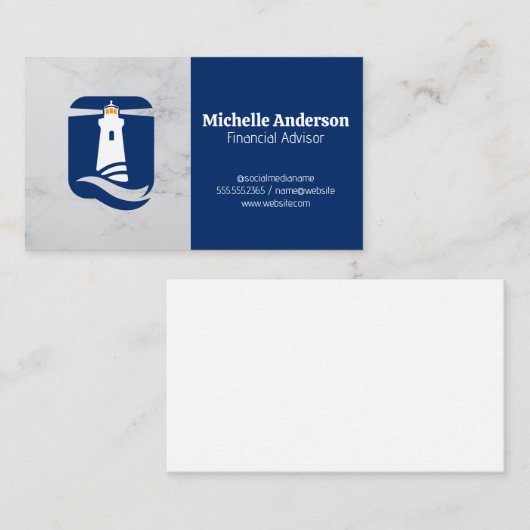 Lichte Logo | Ondernemingen Visitekaartje (Voorkant / Achterkant)